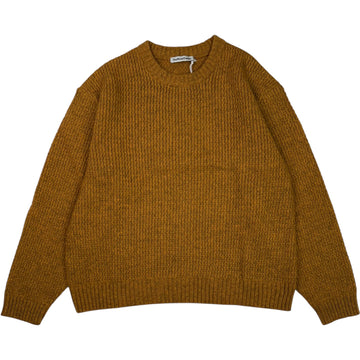Flint Round Neck Sweater Wool Blend Orange