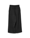 Wool Straight Leg Pants Black
