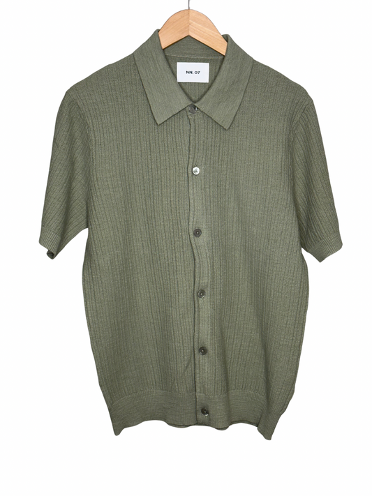 Nolan Polo Cardigan Sage Green