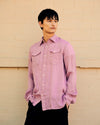 Dallas Linen Overshirt Dark Mauve