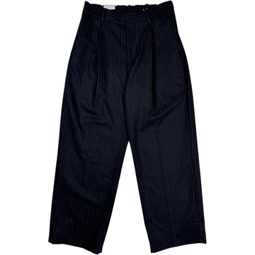 Kay Pant Wool Polyester Navy Stripe