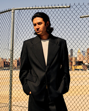 Amare Blazer Fine Black Wool