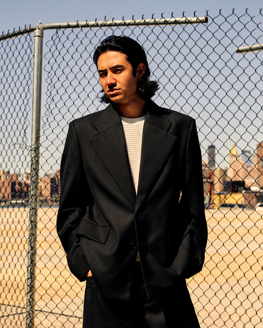 Amare Blazer Fine Black Wool