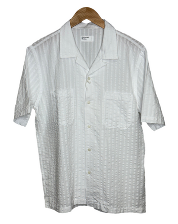 Sal Road Shirt Kos Self Stripe White