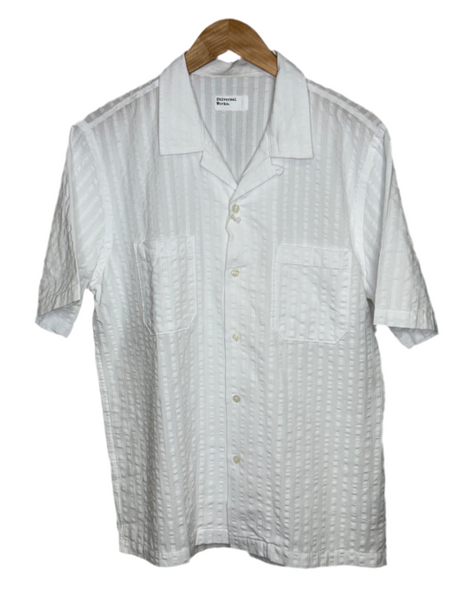 Sal Road Shirt Kos Self Stripe White