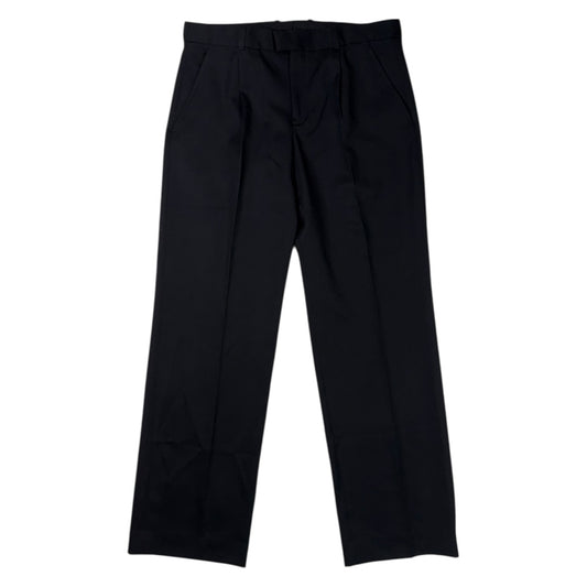 Slack Trouser Coarse Black Gabardine