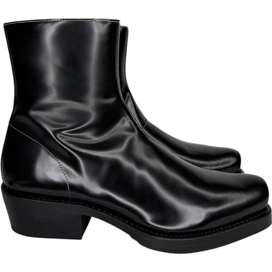 Charro Boots Black Abrasivato Leather