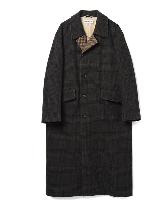 Collapse Carcoat Bishop Check Tempered Wool