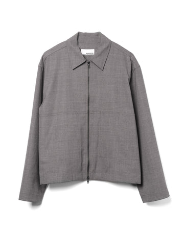 Petrol Jacket Wool Blend Light Grey
