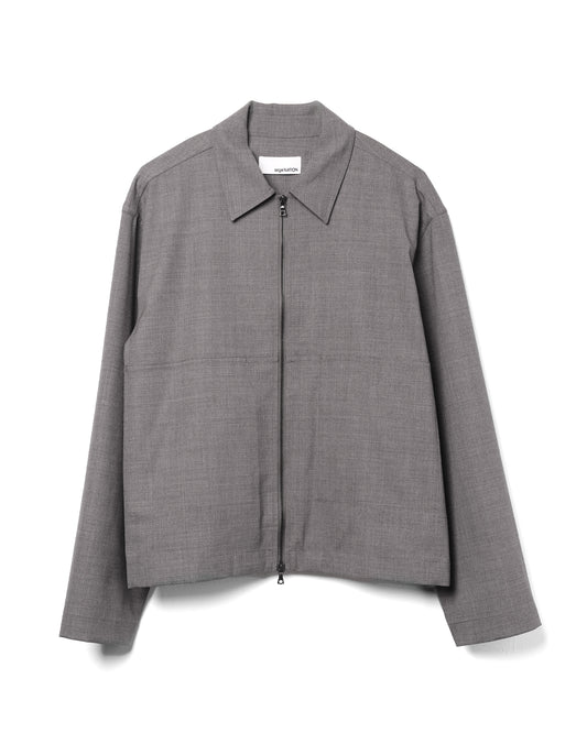 Petrol Jacket Wool Blend Light Grey