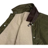 Silk Poly Coach Jacket Olive