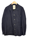 Stae Overshirt Linen Herringbone Navy