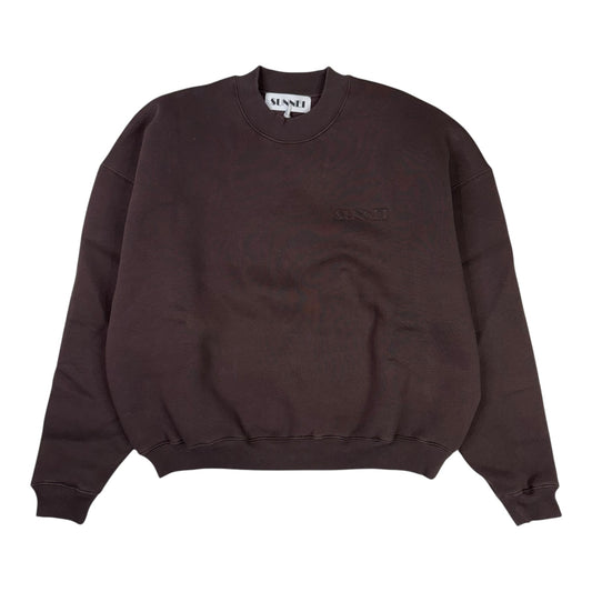 Crewneck Sweatshirt Chocolate Plum Cotton