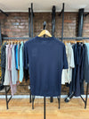 Harold Short Sleeve Wool Blend Sweater Deep Blue