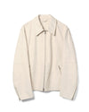 Rework Jacket Dirty White Waxed Suede