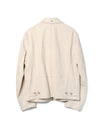Rework Jacket Dirty White Waxed Suede
