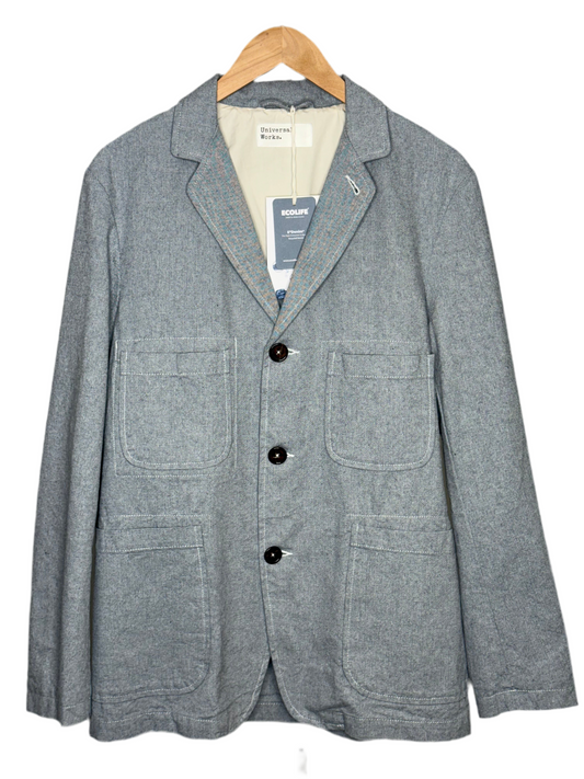 Five Pocket Jacket Reworked Jean Cloth