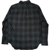Navy Green Tweed Check Button Front Shirt
