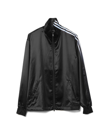 Satin Gradient 3-Stripes Track Top Black