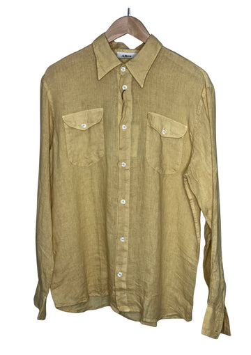 Dallas Linen Shirt Light Yellow