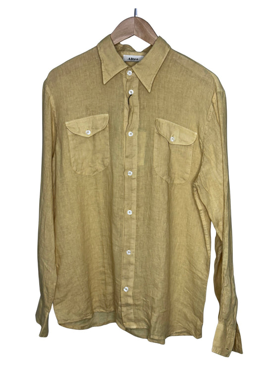 Dallas Linen Shirt Light Yellow