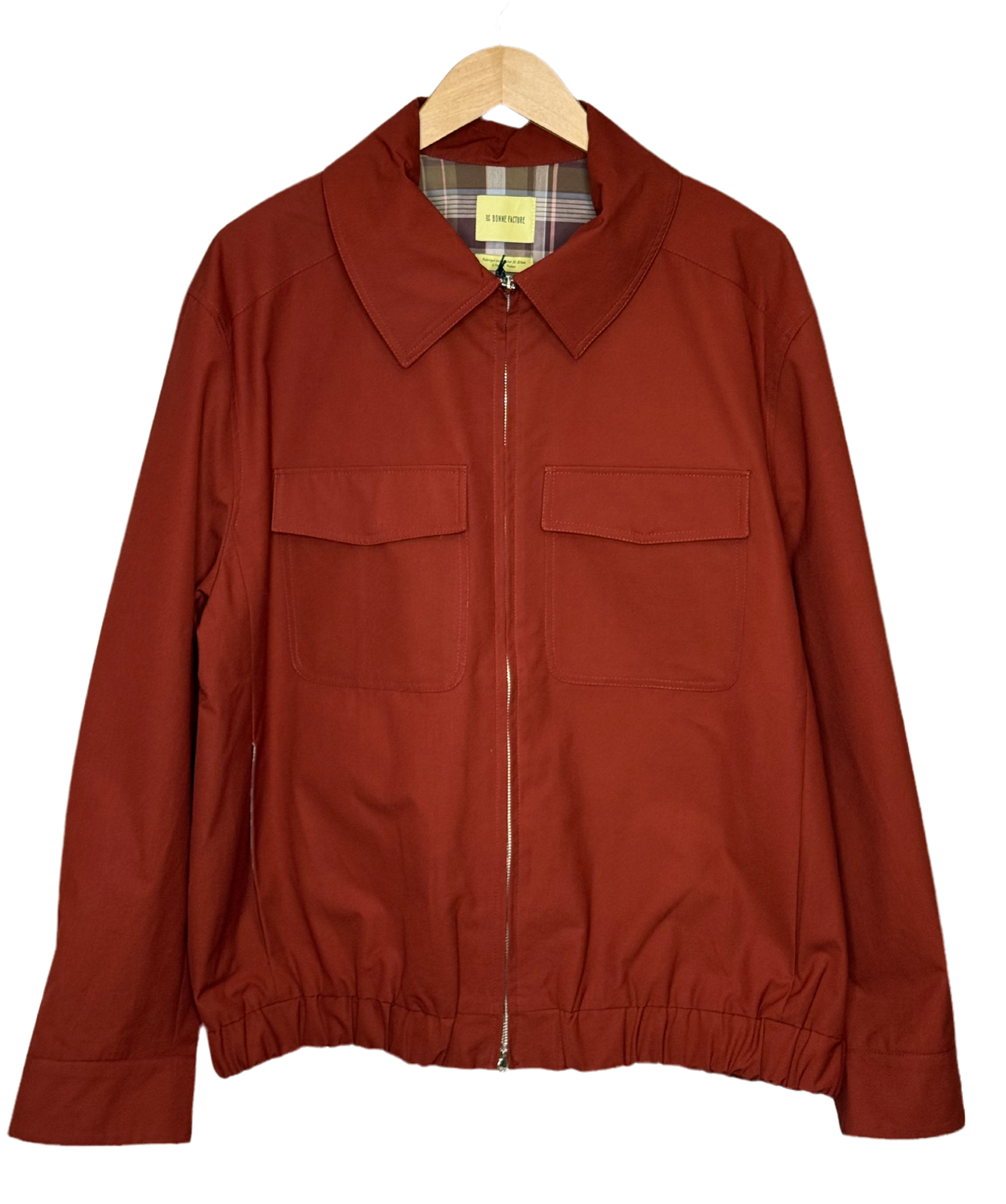小物 Bonne affaire Student Jacket Work Cotton Canvas Brick Red – Cueva