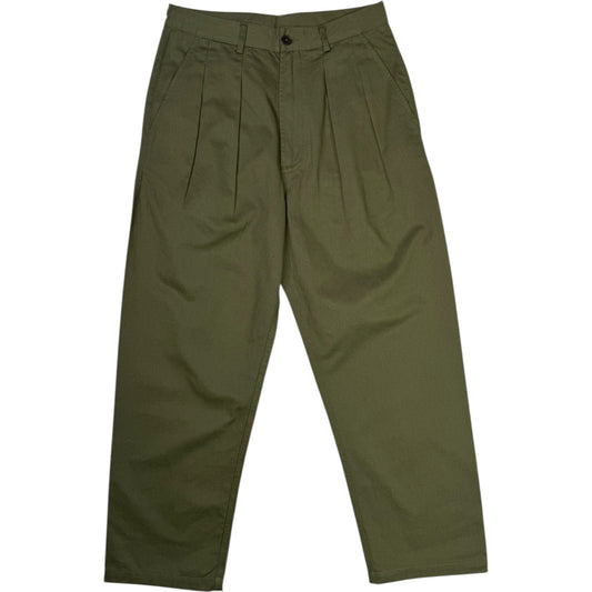 Double Pleat Pant Light Olive