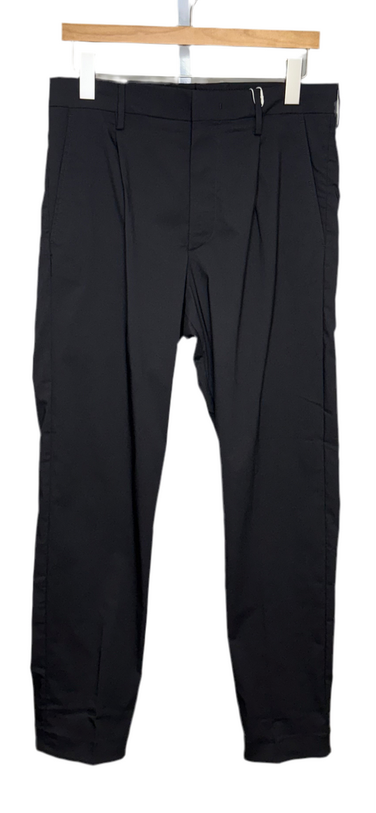 Bill Pant Black Cotton Polyester Blend