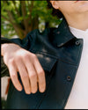 Doyard Textured Leather Jacket
