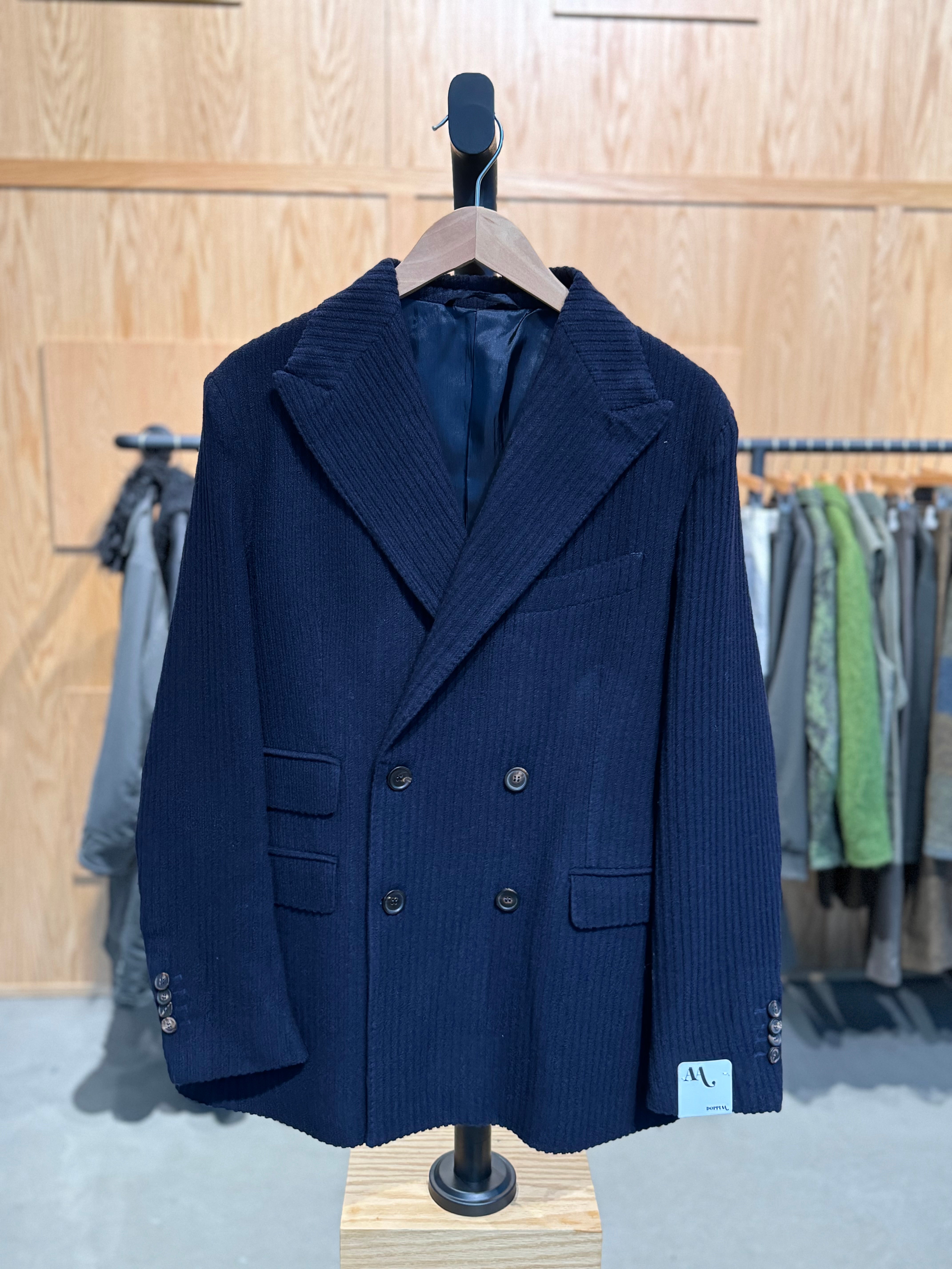 AAradeo Double Breasted Jacket Navy – Cueva