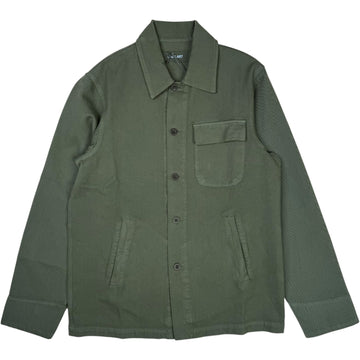 Stilla Twill Cotton Overshirt Forest