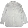 Heavy Oxford Point Collar Shirt Off White Cotton