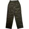 Corduroy Baggy Pants Olive Cotton