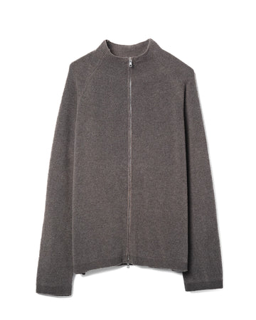 Line Zip Cardigan Mud Spray Dye Cherub Wool