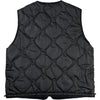 Reversible Liner Vest Black Cotton