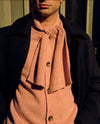 Seth Scarf Cardigan Merino Wool Blush