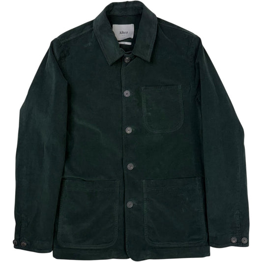 Constantin Three Pocket Overshirt Petrol Green Corduroy