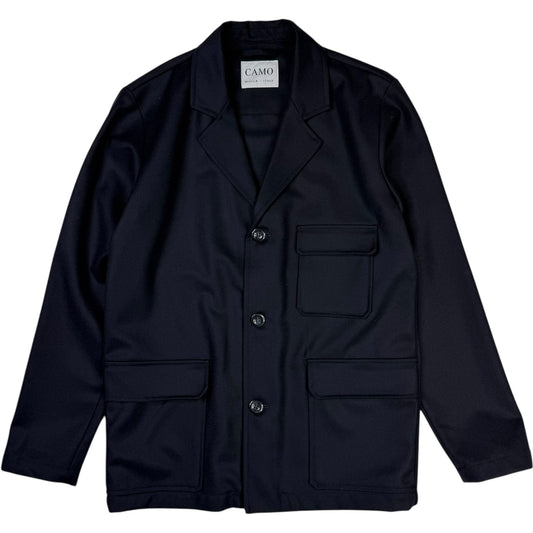 West Original Wide Jacket Special Wool Navy