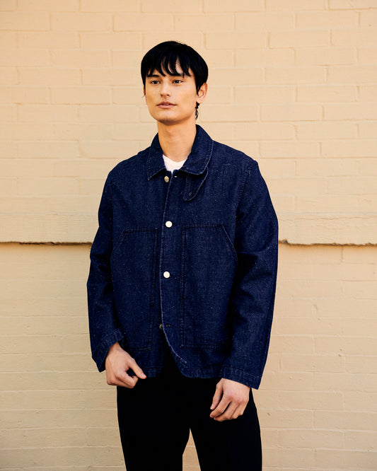 Labour Cotton Hemp Jacket Indigo