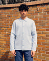 Jonas Overshirt Boiled Wool Powder Blue