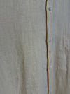 Bastos Loose Fit Button Down Shirt Pale Yellow Linen