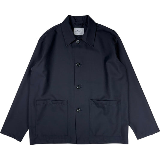 Tisserand Air Wide Jacket Winter Wool Navy
