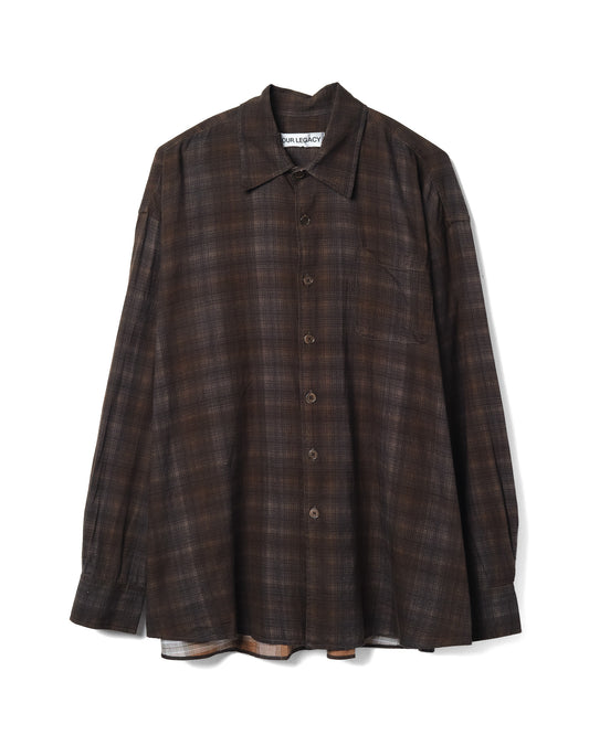 Borrowed Shirt More Check Print