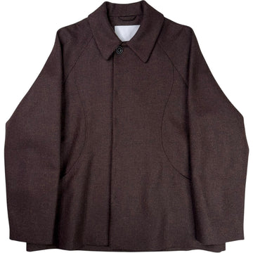 Takeshi Jacket Wool Mocha Herringbone