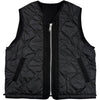 Reversible Liner Vest Black Cotton