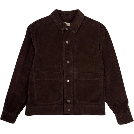 Cornell Two Pocket Button Front Jacket Brown Corduroy
