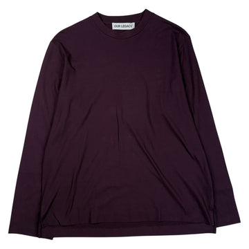 Box Longsleeve Damson High Twist Jersey