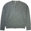 Donnegal Zip Cardigan Green Merino Wool