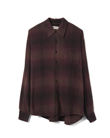 Above Shirt Cordial Dusk Check Grain Weave