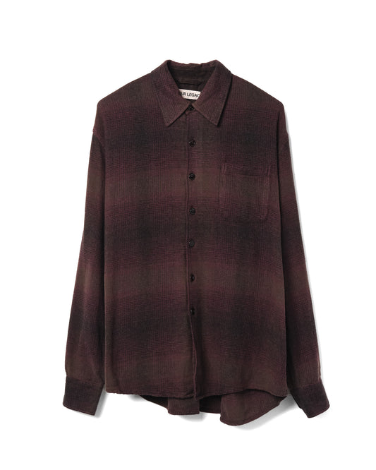 Above Shirt Cordial Dusk Check Grain Weave